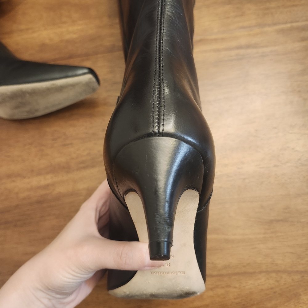 Reformation Remy Genuine Leather Knee Boots - Picture 11 of 13